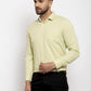 Jainish Lime Green Formal Shirt with white detailing ( SF 419Lime-Green ) | Swadesiicart