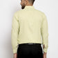 Jainish Lime Green Formal Shirt with white detailing ( SF 419Lime-Green ) | Swadesiicart