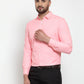 Jainish Red Formal Shirt with white detailing ( SF 419Red ) | Swadesiicart