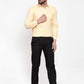Jainish Yellow Formal Shirt with white detailing ( SF 419Yellow ) | Swadesiicart