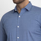 Jainish Blue Men's Cotton Printed Formal Shirts ( SF 428Blue ) | Swadesiicart