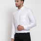 Jainish White Men's Cotton Solid Button Down Formal Shirts ( SF 713White ) | Swadesiicart