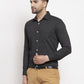 Jainish Black Men's Cotton Polka Dots Formal Shirts ( SF 736Black ) | Swadesiicart
