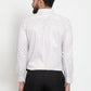 Jainish White Men's Cotton Stiped Formal Shirts ( SF 737White ) | Swadesiicart