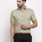 Jainish Green Men's Cotton Half Sleeves Solid Formal Shirts ( SF 754Pista ) | Swadesiicart