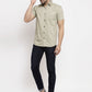 Jainish Green Men's Cotton Half Sleeves Solid Formal Shirts ( SF 754Pista ) | Swadesiicart