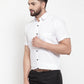 Jainish White Men's Cotton Half Sleeves Solid Formal Shirts ( SF 754White ) | Swadesiicart