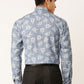 Jainish Blue Men's Cotton Printed Formal Shirt's ( SF 755Sky ) | Swadesiicart
