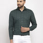 Jainish Green Men's Cotton Printed Formal Shirt's ( SF 766Green ) | Swadesiicart