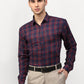 Jainish Red Men's Checked Formal Shirts ( SF 781Red-Blue ) | Swadesiicart