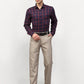 Jainish Red Men's Checked Formal Shirts ( SF 781Red-Blue ) | Swadesiicart