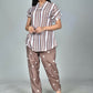 Morchari Digital Print Semi Muslin Co-Ord Set Top & Trouser-Multicolor - Swadesiicart