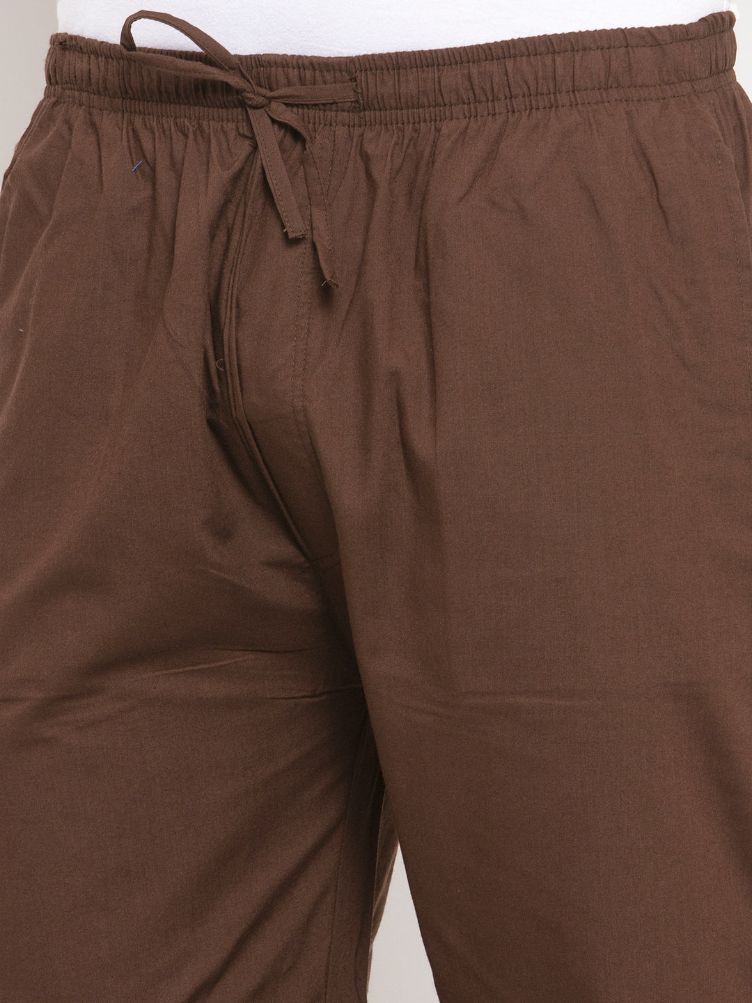 Jainish Men's Brown Solid Cotton Track Pants ( JOG 011Coffee ) - Swadesiicart