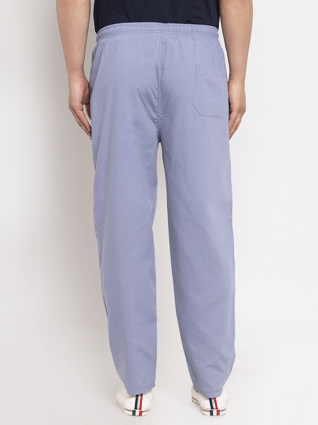 Jainish Men's Grey Solid Cotton Track Pants ( JOG 011Light-Grey ) - Swadesiicart