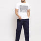 Jainish Men's Navy Blue Solid Cotton Track Pants ( JOG 011Navy ) - Swadesiicart