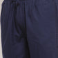 Jainish Men's Navy Blue Solid Cotton Track Pants ( JOG 011Navy ) - Swadesiicart