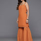 Ahalyaa Women's Traditional wear Kurta Set - Orange | Swadesiicart