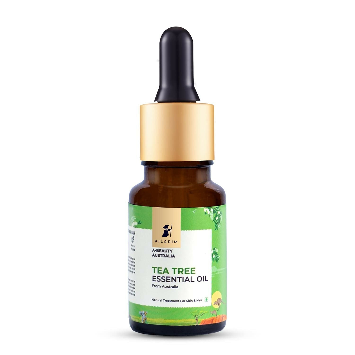 Pilgrim Australian Tea Tree Essential Oil For Hair, Skin Care, Acne & Pimples - Swadesiicart