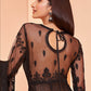 Myra Black Butterfly Net Embroidery Anarkali | Swadesiicart