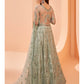Myra Pista Green Butterfly Net Embroidery Anarkali | Swadesiicart