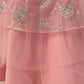 House of Panchhi Pink Net Sequins Embroideried Lehenga | Swadesiicart