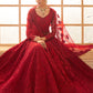 Vegaa Fashion Red Net Thread Work Wedding Lehenga - Swadesiicart