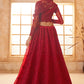 Vegaa Fashion Red Net Thread Work Wedding Lehenga - Swadesiicart