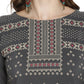 Ahalyaa Women Grey Printed Straight Kurta | Swadesiicart