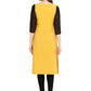 Ahalyaa Women Yellow Printed Straight Kurta | Swadesiicart