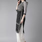 Ahalyaa Women's Black Straight Kurta | Swadesiicart