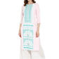 Ahalyaa Women Pink Printed Straight Kurta | Swadesiicart