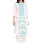 Ahalyaa Women Pink Printed Straight Kurta | Swadesiicart