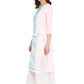 Ahalyaa Women Pink Printed Straight Kurta | Swadesiicart