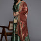 Ahalyaa Women's Traditional wear Lehenga Choli - Green | Swadesiicart