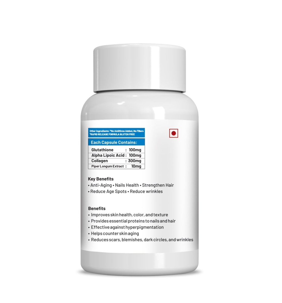 Ae Naturals Alpha Gluta Skin Brightening Capsules - Swadesiicart