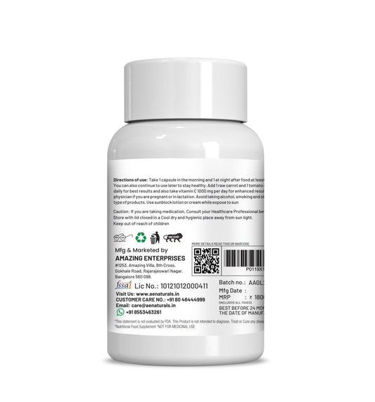 Ae Naturals Alpha Gluta Skin Brightening Capsules - Swadesiicart