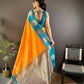 Joban Fashion Teal Butti Banarasi Silk Sarees | Swadesiicart