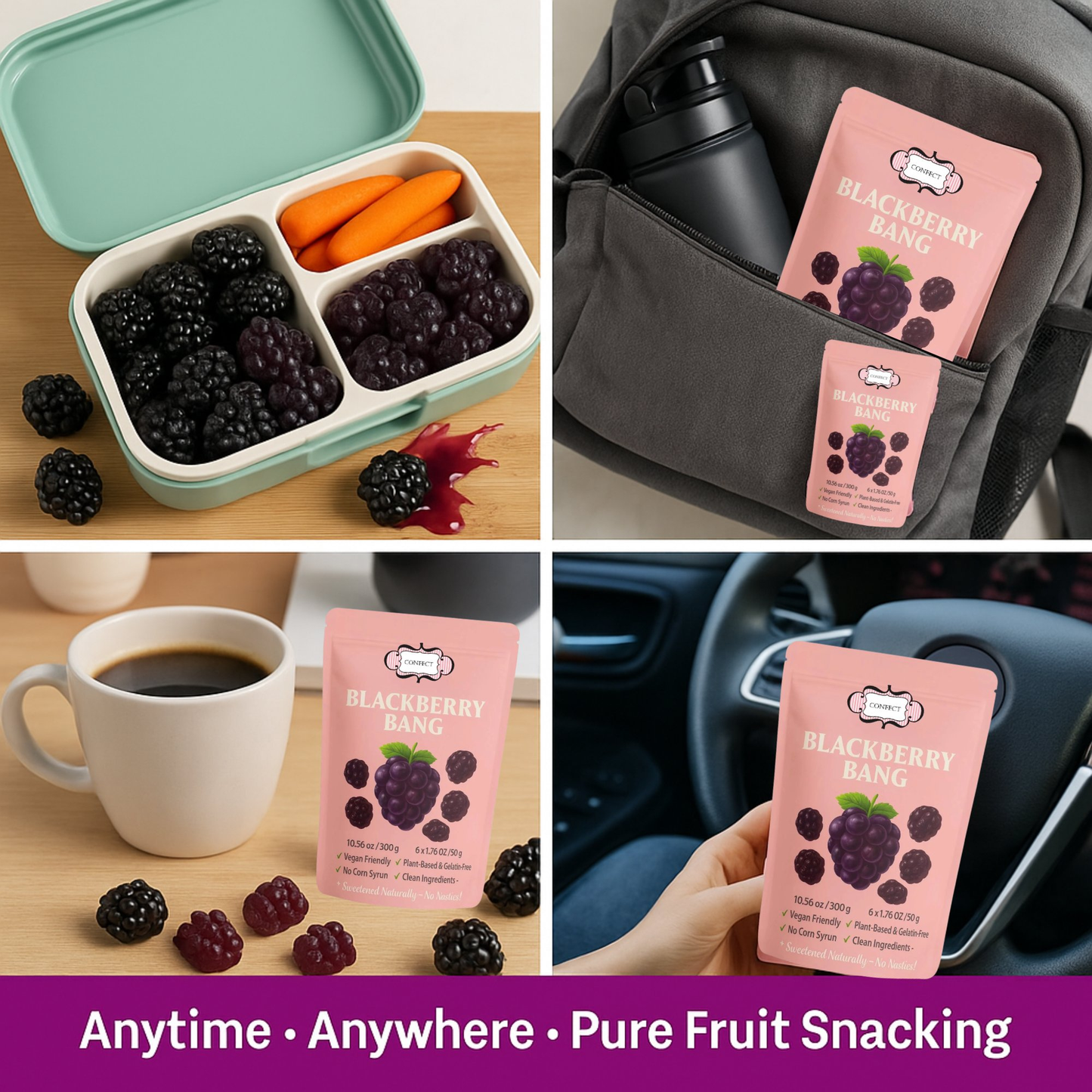 Confect Blackberry Bang Gummies