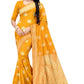 Vamika Mustard Weaving Banarasi Jacquard Saree | Swadesiicart