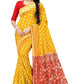 Vamika Mustard Weaving Banarasi Jacquard Saree | Swadesiicart