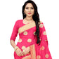 Vamika Pink Weaving Banarasi Jacquard Saree | Swadesiicart
