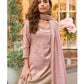 Aarshi Fashions Baby Pink Shimmer Silk Full Stitched Sharara Suits