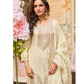 Aarshi Fashions Ivory Shimmer Silk Full Stitched Sharara Suits