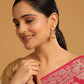 Nuyug 22K Gold Plated Rose Quartz Stone Studded Ethnic Jhumkas | Swadesiicart