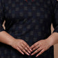 Miravan Women's Plus Size Blue Printed Indigo Kurti - Swadesiicart