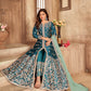 Myra Rama Art silk Embroidered Pant Style Anarkali Suit | Swadesiicart