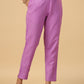 Janasya Regular Magics Slub Lavender Solid Notch Neck Kurta,Bottom & Dupatta | Swadesiicart