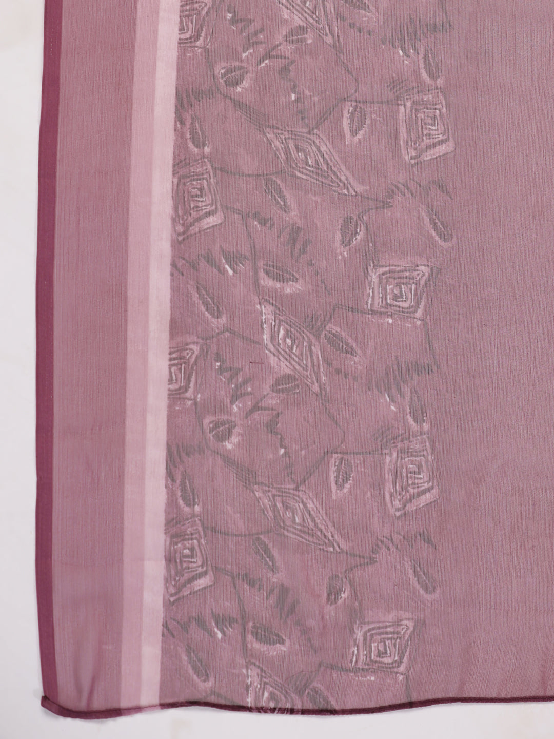 Janasya Regular Biscuit Slub Violet Abstract Tie-Up Neck Kurta,Bottom & Dupatta - Swadesiicart
