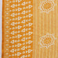 Janasya Regular Poly Cotton Mustard Gemometric V-Neck Kurta Set - Swadesiicart