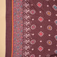 Janasya A-Line Cotton Blend Wine Abstract Round Neck Kurta,Bottom & Dupatta | Swadesiicart
